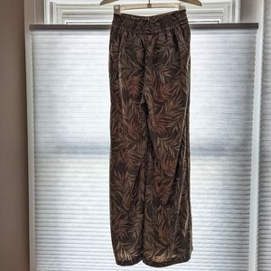 Palm Leaf Print Pants
